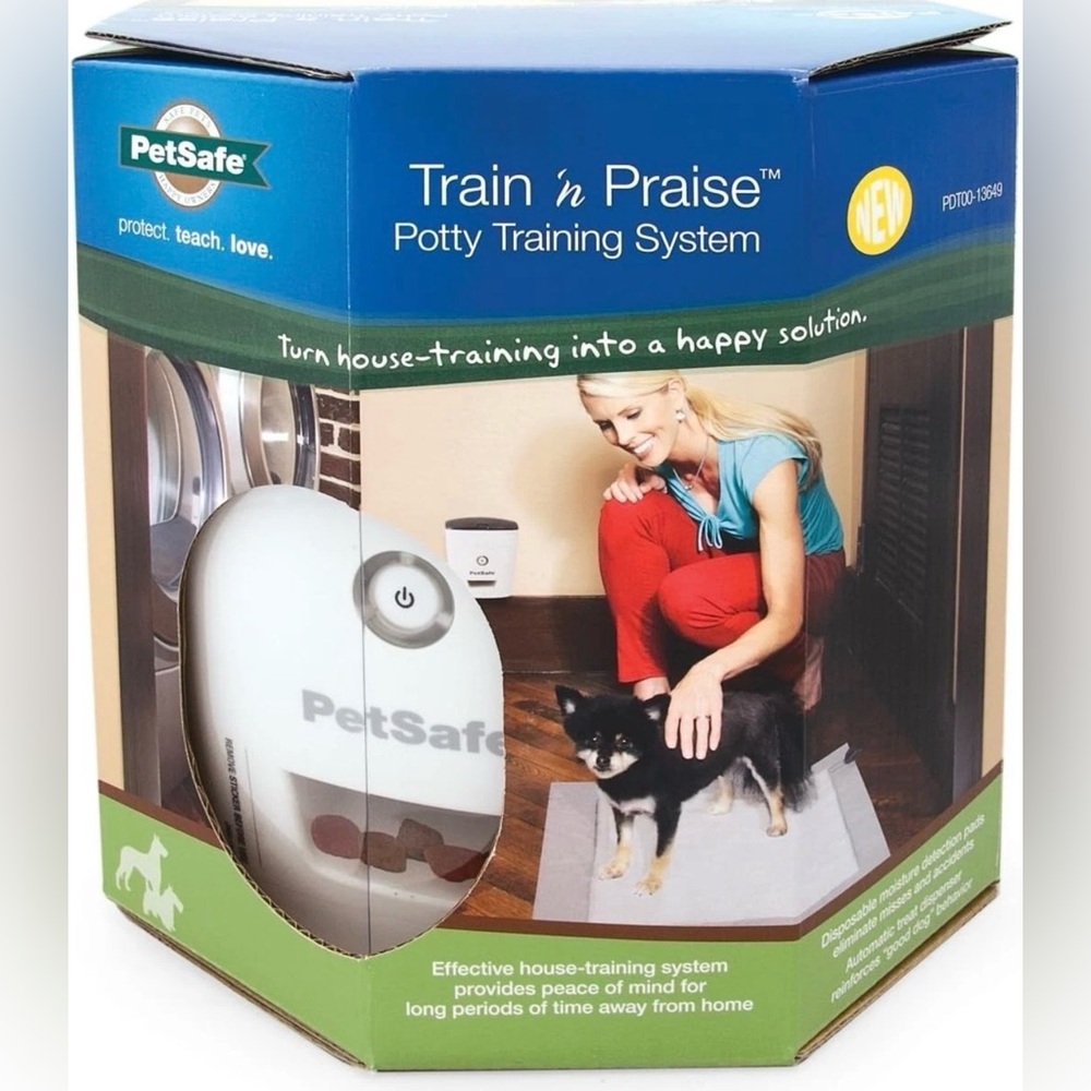 PetSafe Dog Potty Training System Auto Treat Dispenser w/ Pads Kit - NEW